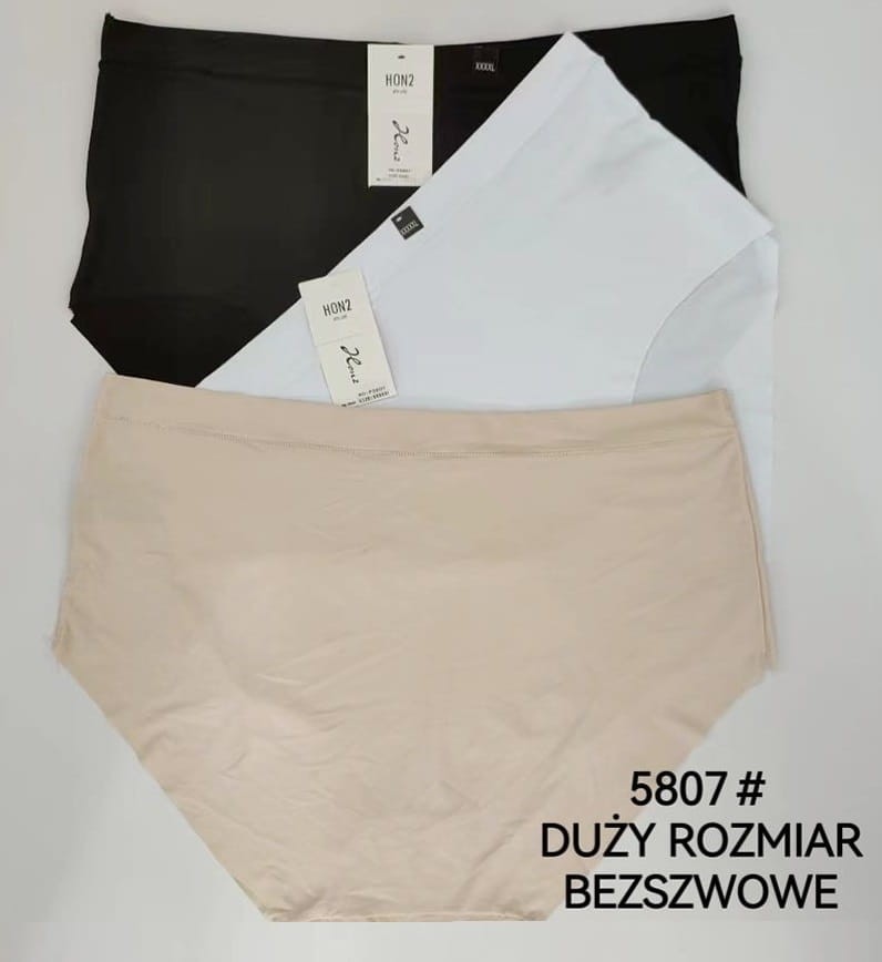 Figi plus size bezszwowe ( 3 pak )  - r. 44-56