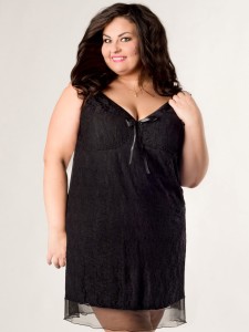 Koszulka nocna plus size z koronką BIBI (r. 46-56) 