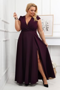 Afrodi ŚLIWKA sukienka  PLus Size (r. 44-54) 