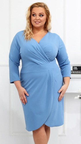 Sukienka plus size kopertowa Suzana (L.r 42 do 52 )   