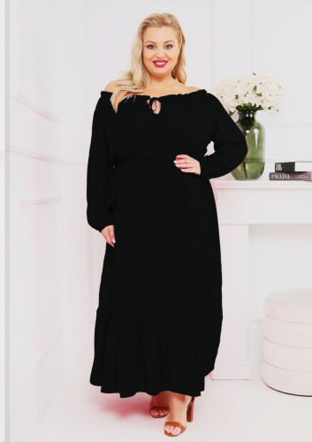 Sukienka plus size maxi hiszpanka ( r. 48-54) 