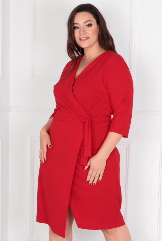 Kopertowa sukienka plus size KIM  ( r. 44-52) 