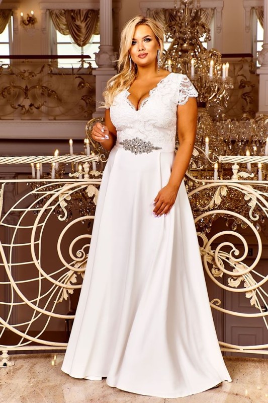 CRYSTAL - SUKNIA ŚLUBNA PLUS SIZE ( R.44-56) 