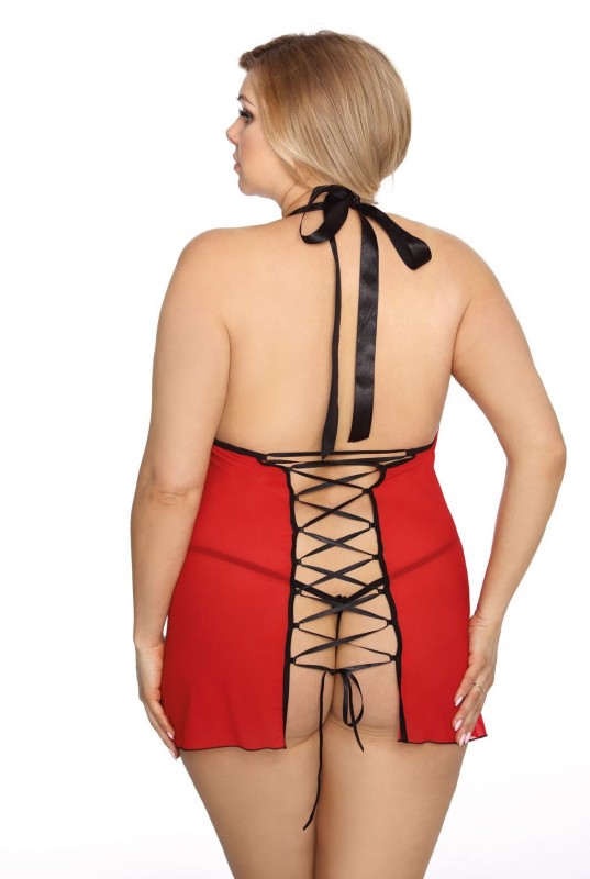 SEXOWNA KOSZULKA PLUS SIZE DHARMA + stringi XXL (r.44-56)