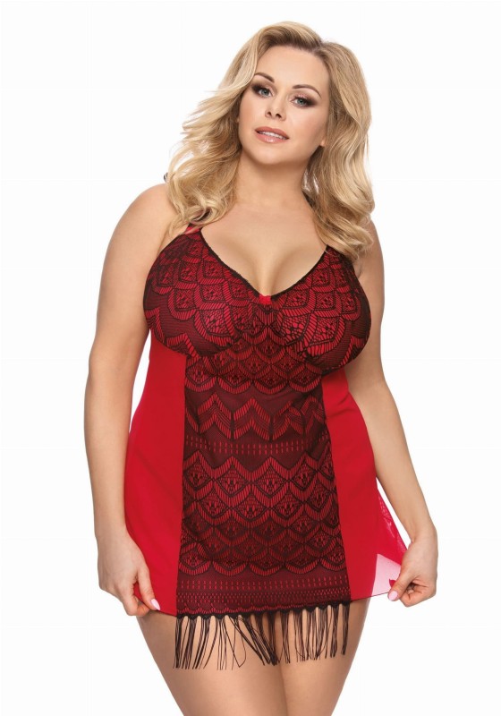 SEXOWNA KOSZULKA PLUS SIZE DHARMA + stringi XXL (r.44-56)