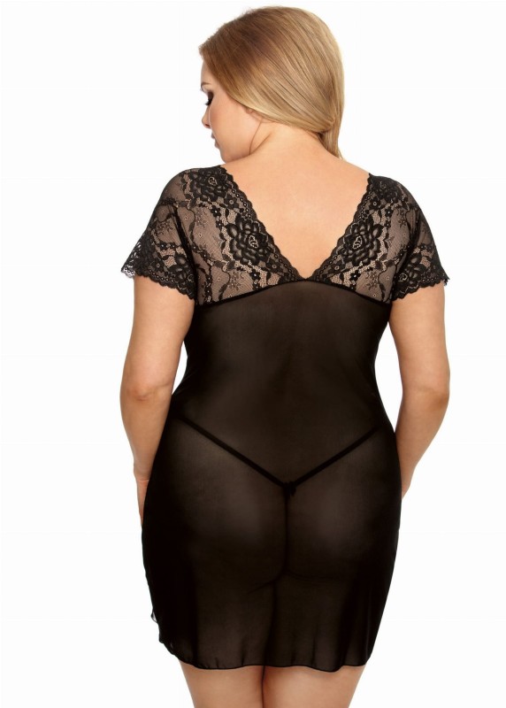 SEXOWNA KOSZULKA PLUS SIZE MARINA + stringi XXL  (r.44-56) 