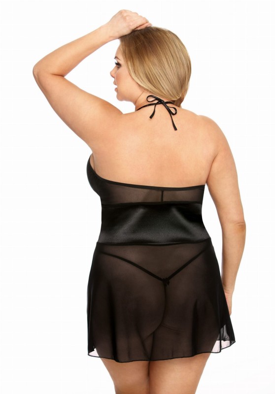 SEXOWNA KOSZULKA PLUS SIZE STEFI + stringi XXL  (r.44-56)