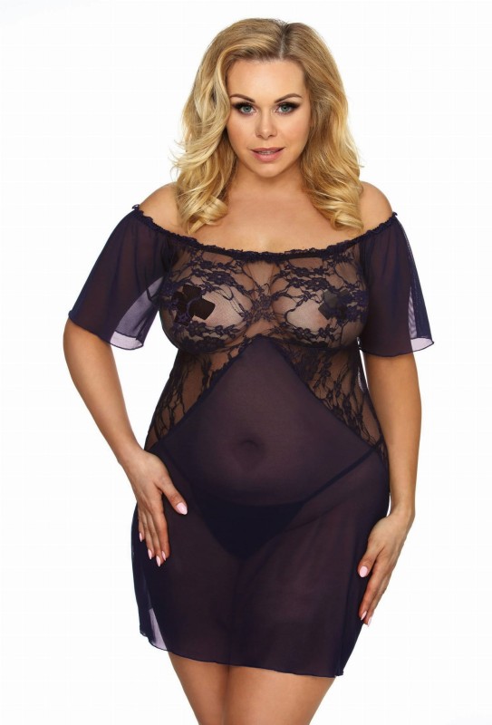 SEXOWNA KOSZULKA PLUS SIZE VENEA + stringi XXL  (r.44-56)