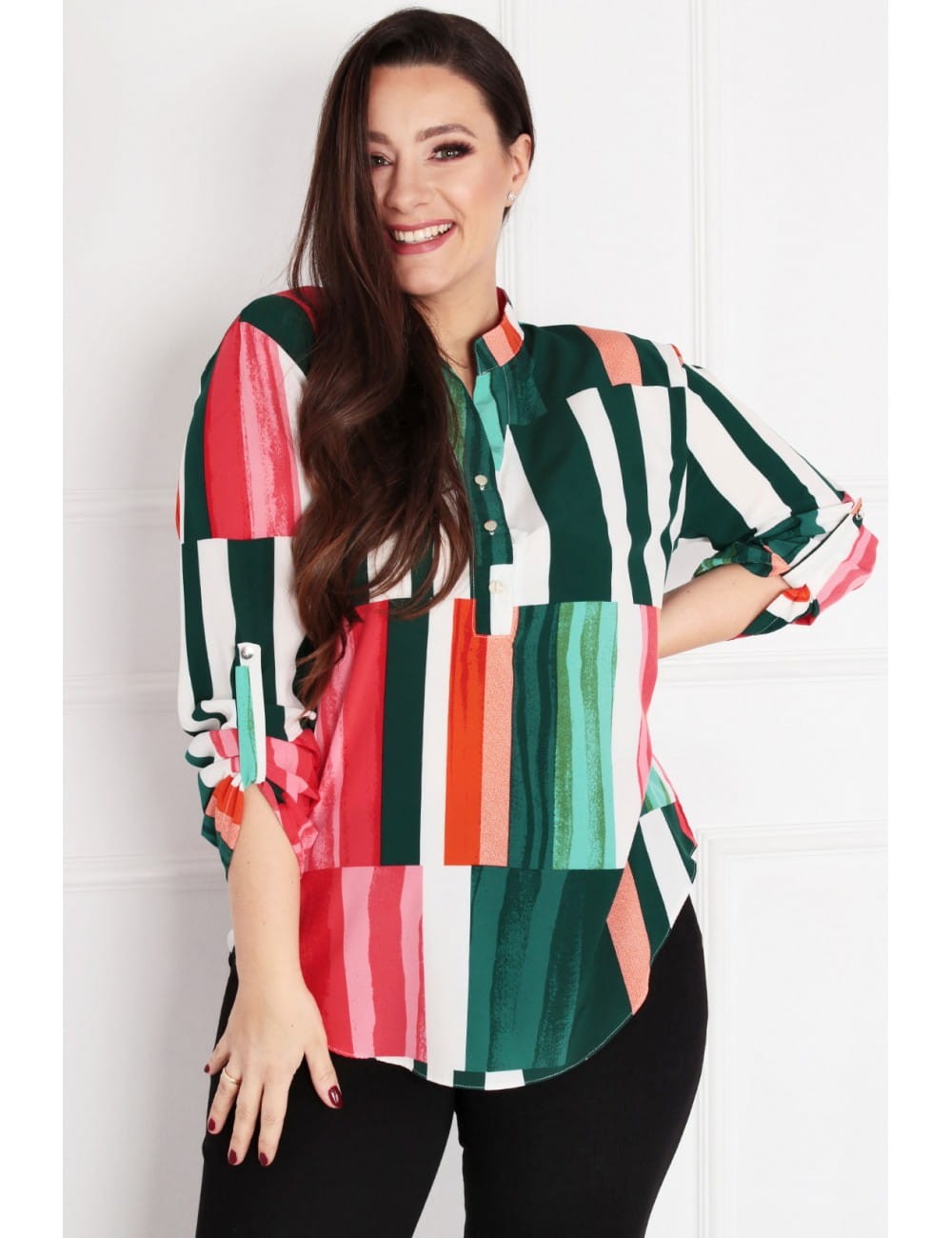 Modna bluzka plus size gloria -  dla puszystej XXL ( r.44-52) 