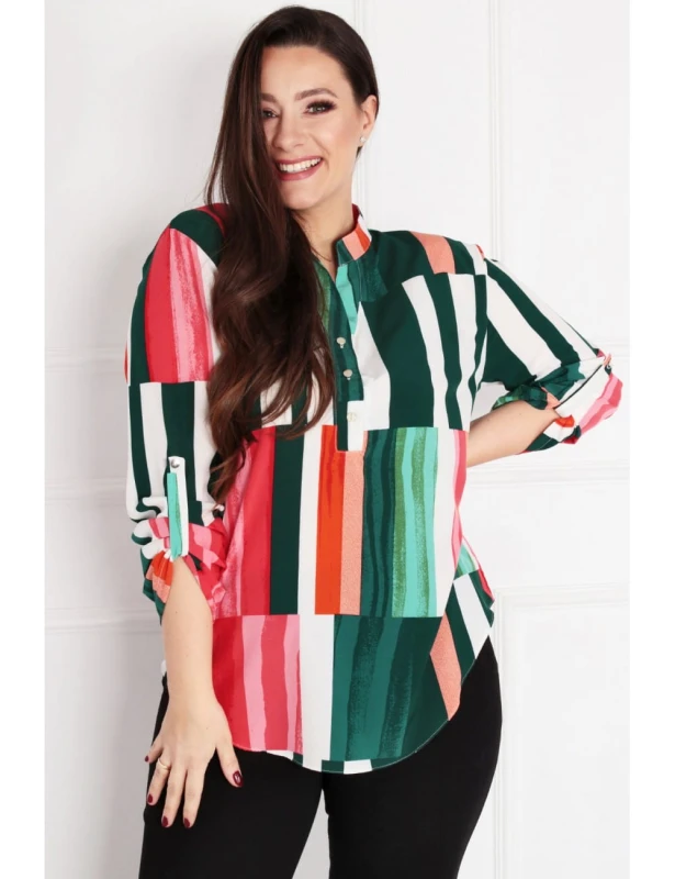Modna bluzka plus size gloria -  dla puszystej XXL ( r.44-52) 