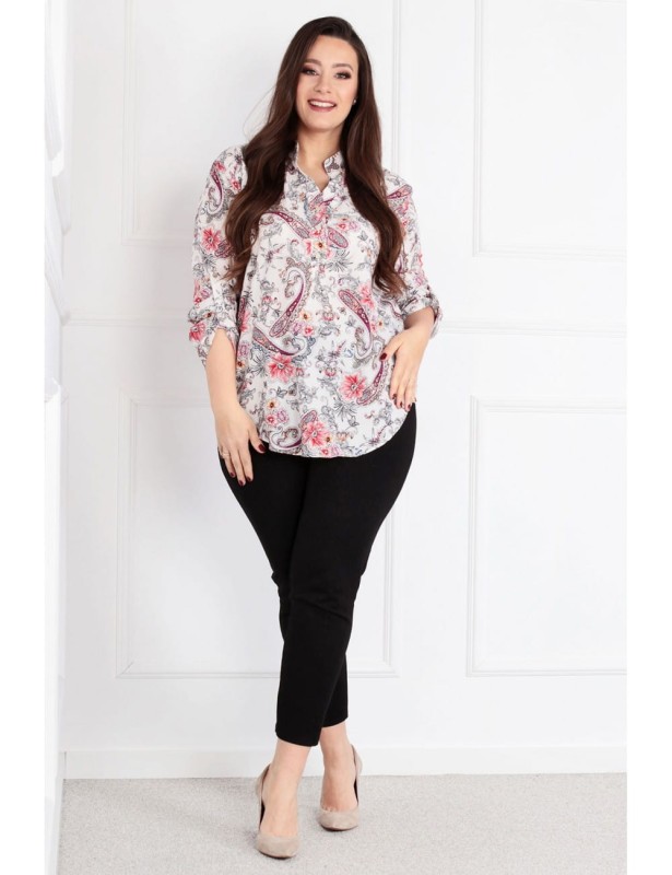 Modna bluzka plus size gloria-  dla puszystej XXL ( r.44-52)  