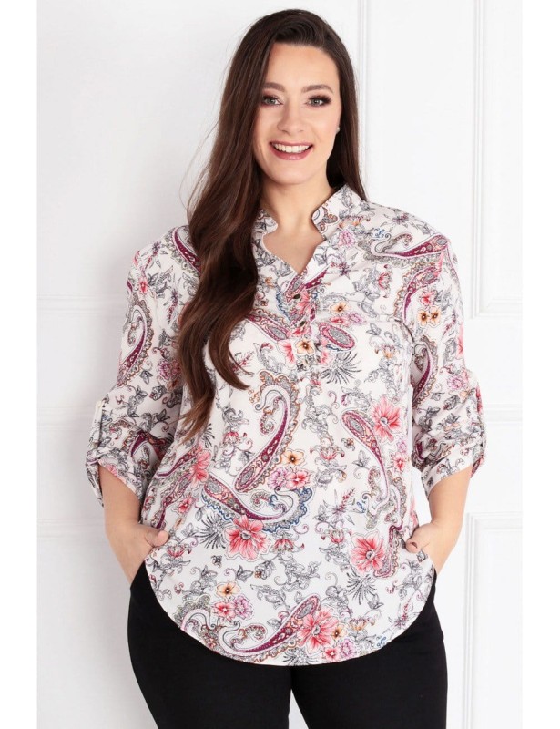 Modna bluzka plus size gloria-  dla puszystej XXL ( r.44-52)  