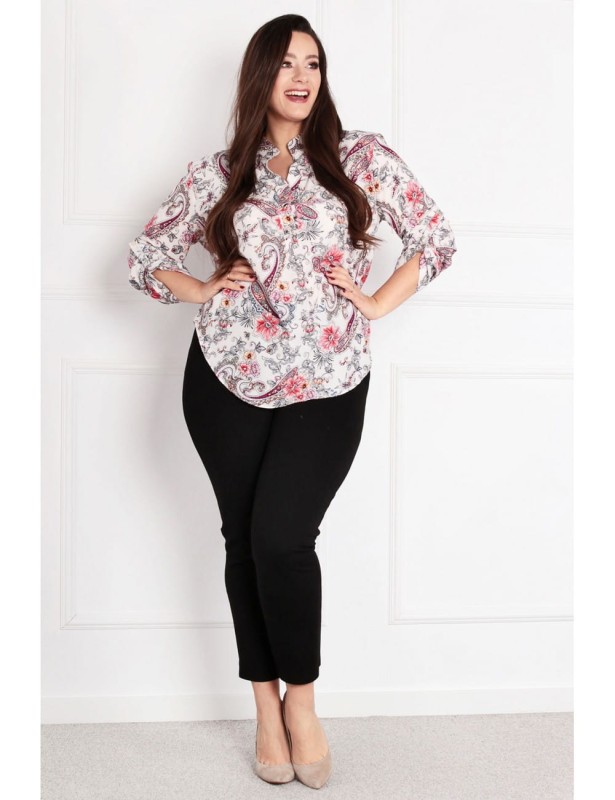 Modna bluzka plus size gloria-  dla puszystej XXL ( r.44-52)  