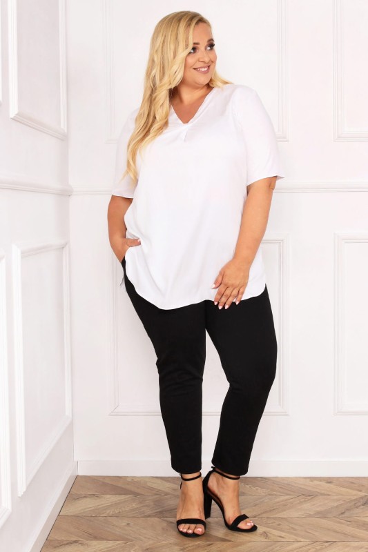 Bluzka plus size - tunika dla puszystej r. 44-52 - ANGIE 