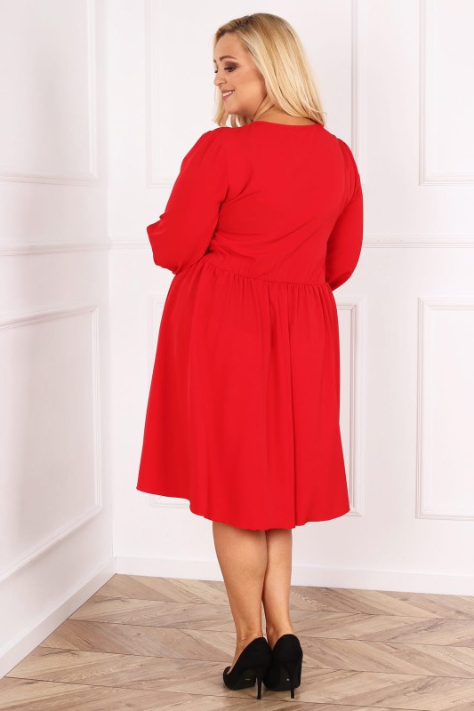 Sukienka PLUS SIZE  LOU -  duże rozmiary Plus Size ( r.44-52)