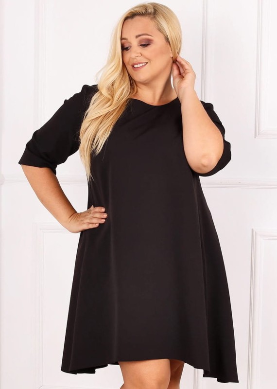Trapezowa sukienka plus size HONEY ( r. 44-52)