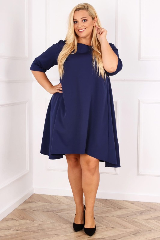Trapezowa sukienka plus size HONEY ( r. 44-52)