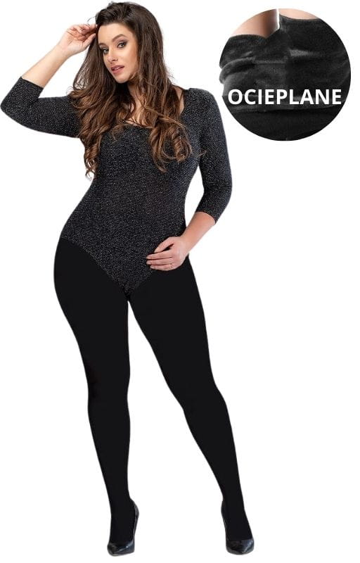Rajstopy plus size -  OCIEPLANE ( r.46- 56) 