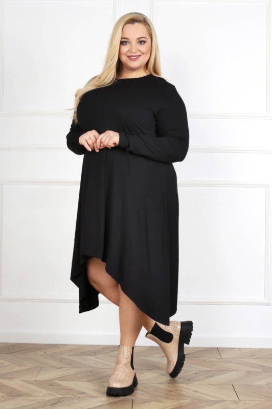 Sukienka asymetryczna plus size - KATE ( r.44-52)
