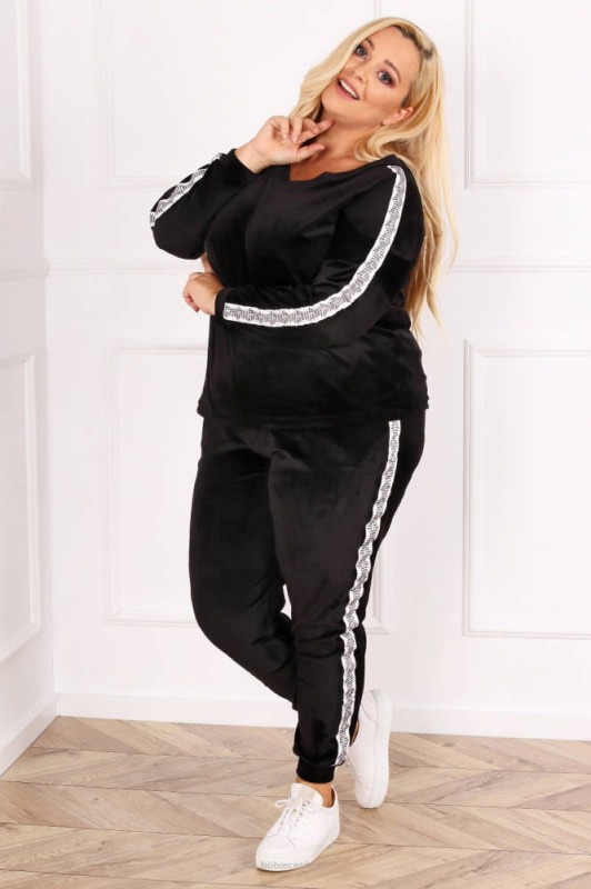 Komplet dresowy plus size CARMEN welur (r.44-54) 