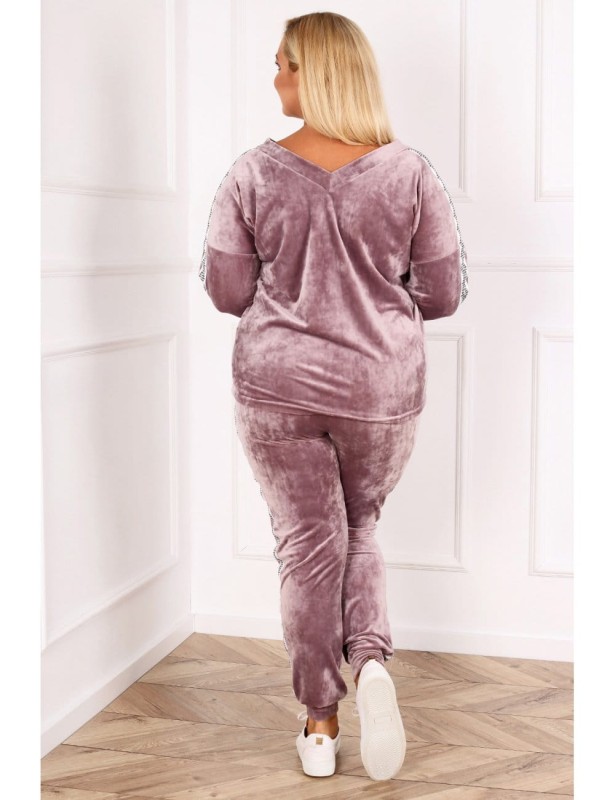 Komplet dresowy plus size CARMEN welur (r.44-54) 