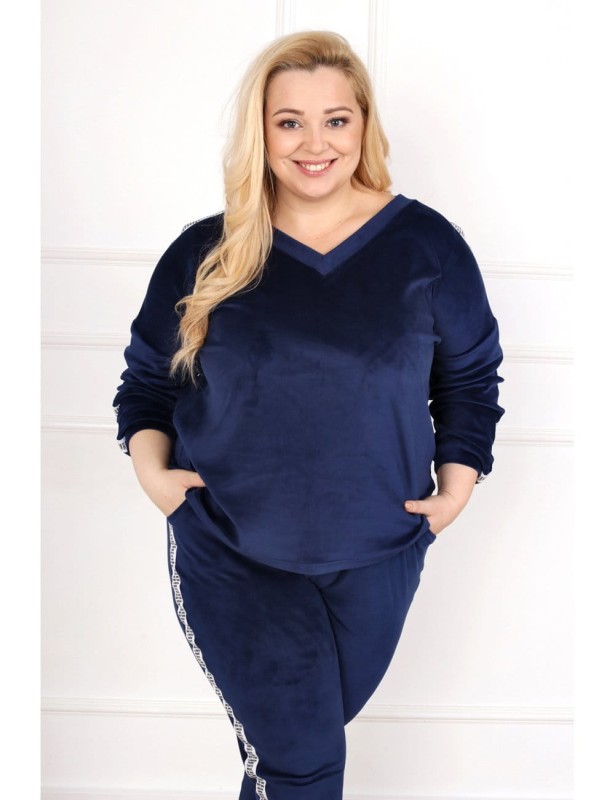 Komplet dresowy plus size CARMEN welur (r.44-54) 