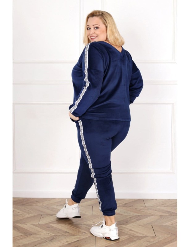 Komplet dresowy plus size CARMEN welur (r.44-54) 