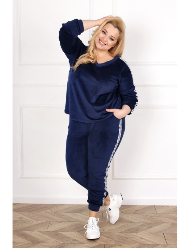 Komplet dresowy plus size CARMEN welur (r.44-54) 