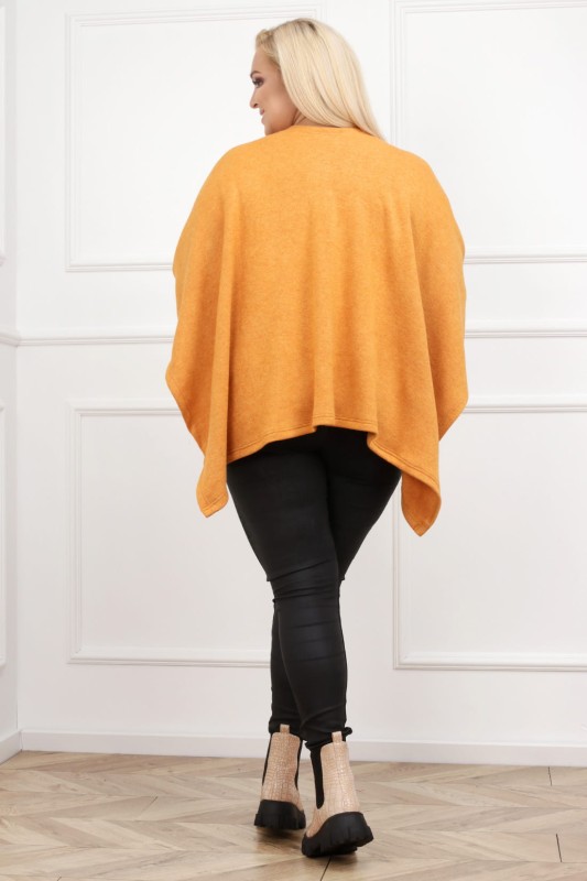 Ponczo plus size - SŁONECZNY