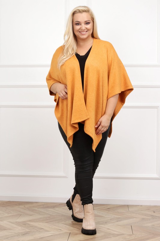 Ponczo plus size - SŁONECZNY