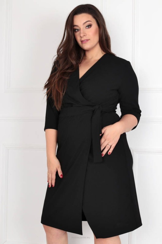 Kopertowa sukienka plus size KIM( r. 44-52)
