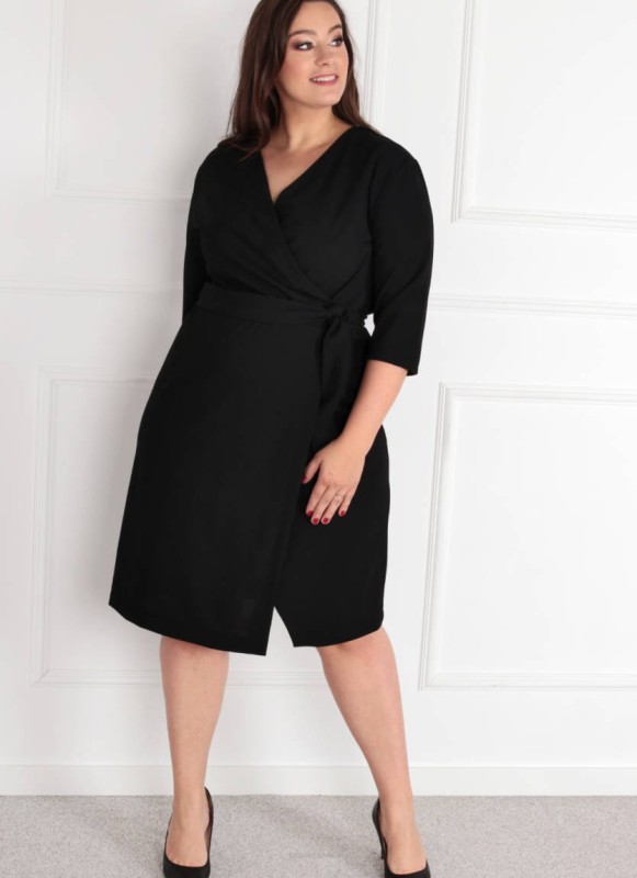 Kopertowa sukienka plus size KIM( r. 44-52)