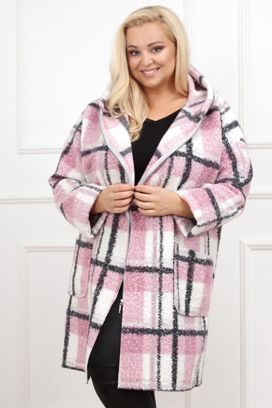 Płaszcz bukle plus size  ( r. 44-46)