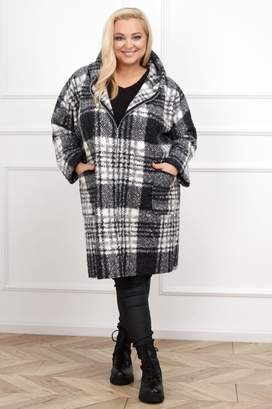 Płaszcz bukle plus size  ( r. 44-54)