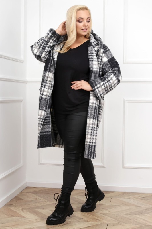 Płaszcz bukle plus size  ( r. 44-54)