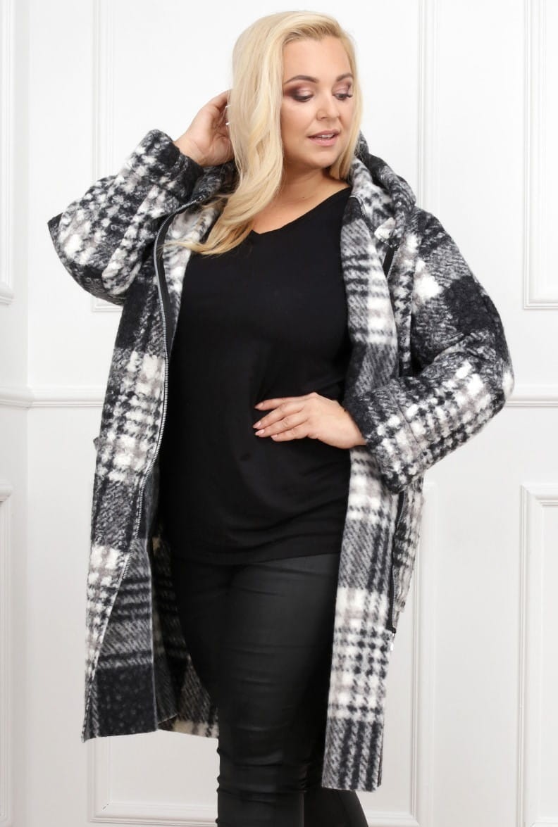 Płaszcz bukle plus size  ( r. 44-54)