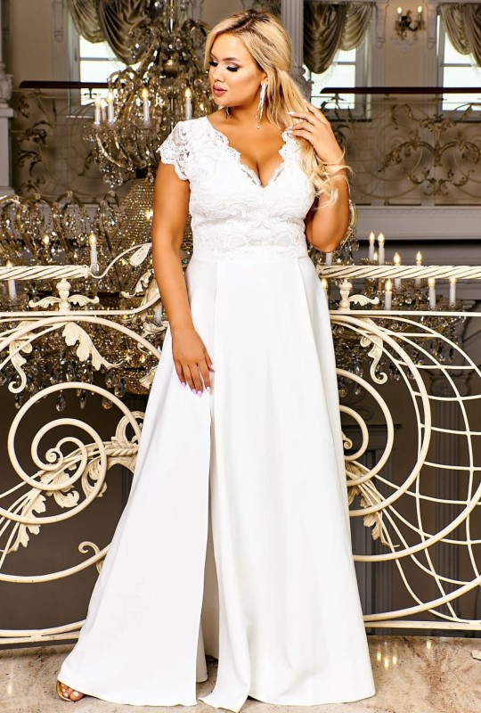 CRYSTAL - SUKNIA ŚLUBNA PLUS SIZE ( R.44-56) 