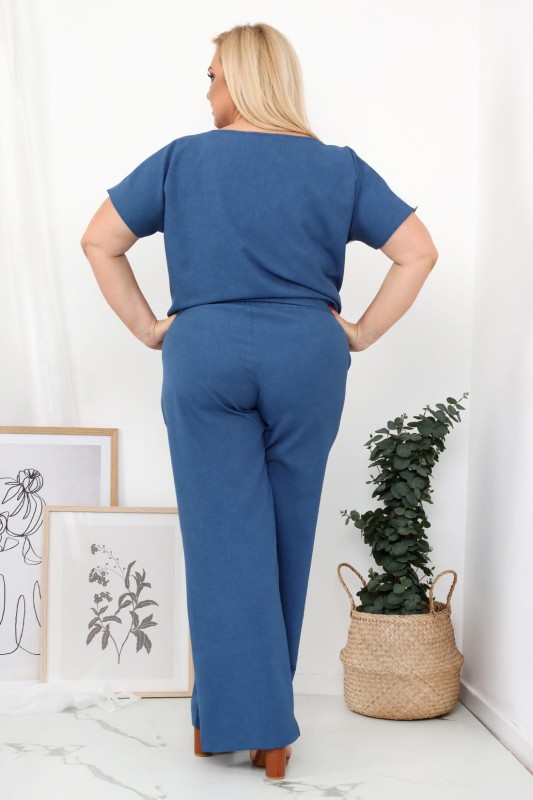 LNIANE Spodnie  plus size LENI  -  jeans ( r. 44-52)  