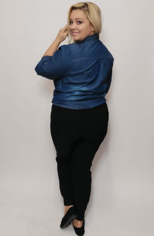 Legginsy plus size eko skóra przód  ( r.44- 54)  