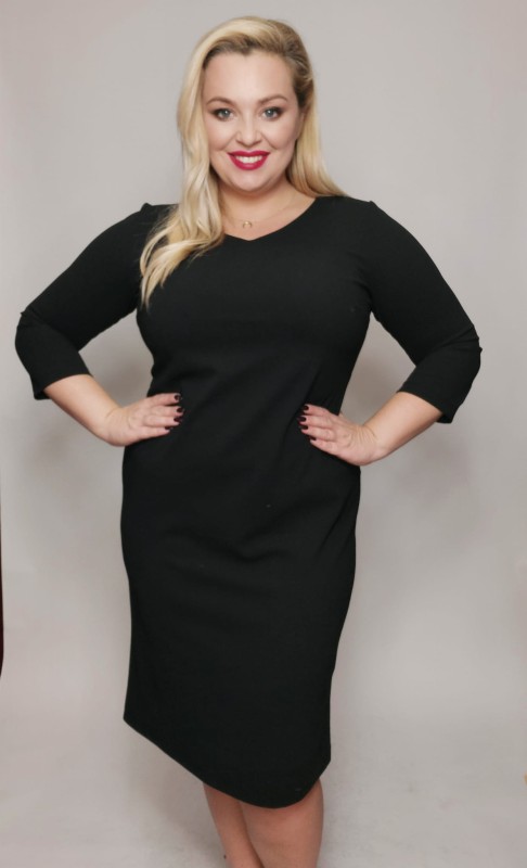 Sukienka plus size KLASIK ( r. 44-52) 
