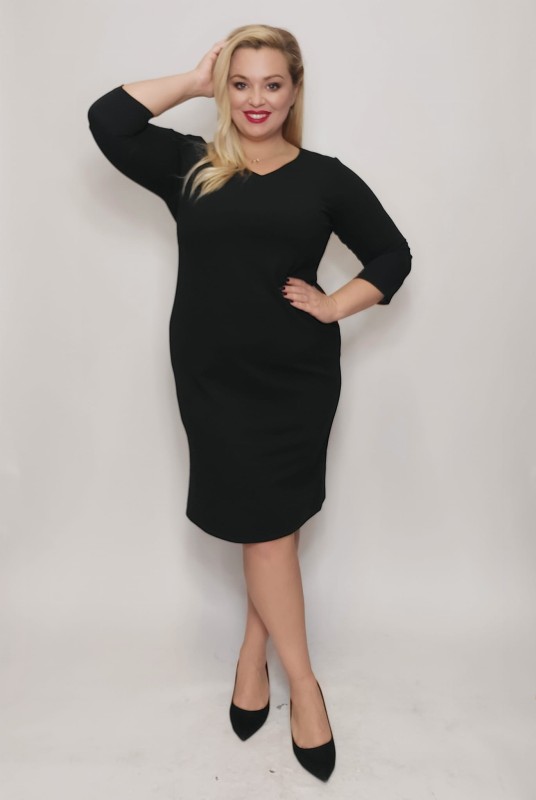 Sukienka plus size KLASIK ( r. 44-52) 