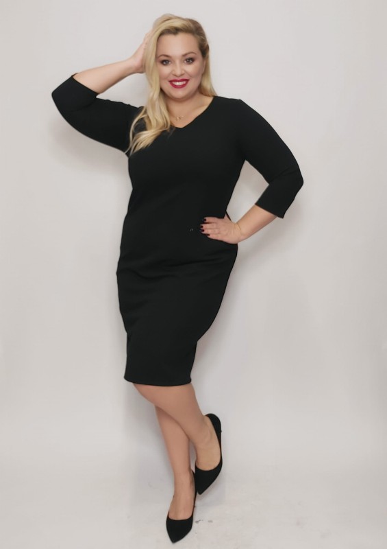 Sukienka plus size KLASIK ( r. 44-52) 