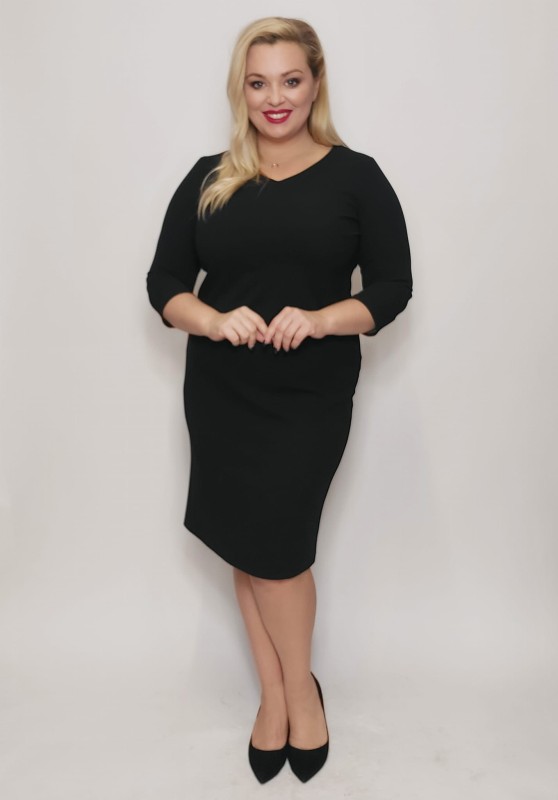 Sukienka plus size KLASIK ( r. 44-52) 