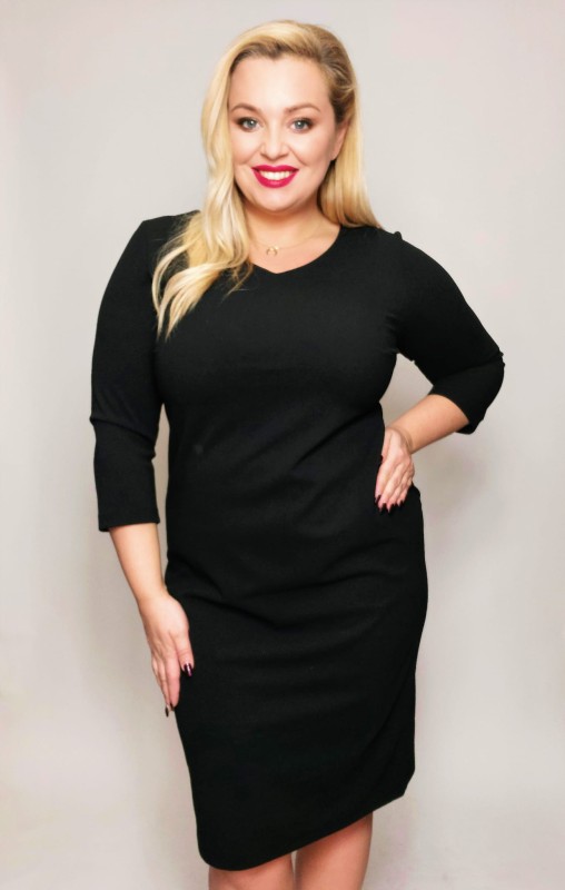 Sukienka plus size KLASIK ( r. 44-52) 