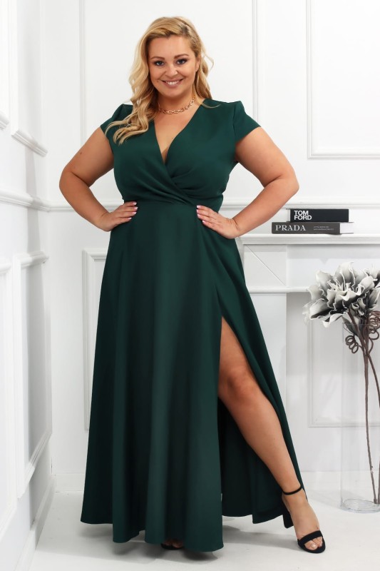 AFRODI butelkowa zieleń PLus Size ( r. 44-54) BESTSELLER