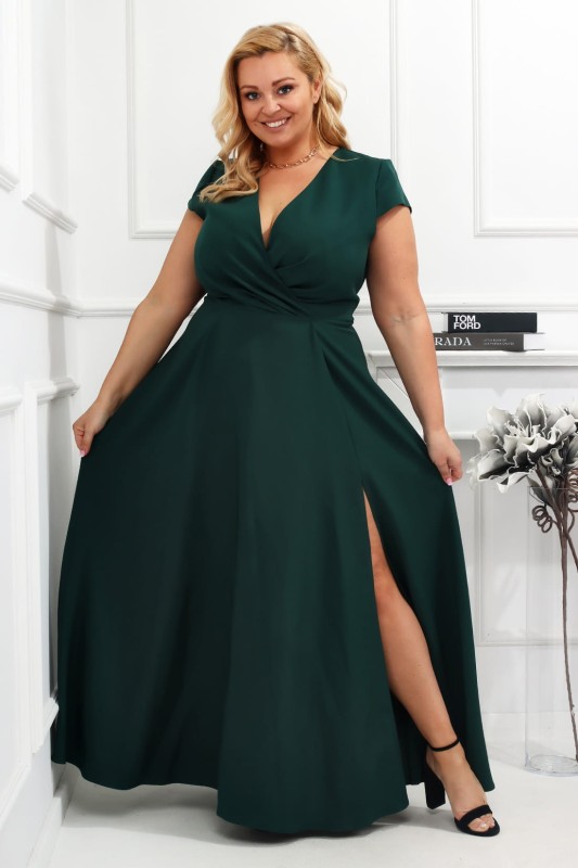 AFRODI butelkowa zieleń PLus Size ( r. 44-54) BESTSELLER