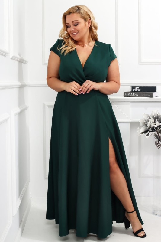 AFRODI butelkowa zieleń PLus Size ( r. 44-54) BESTSELLER