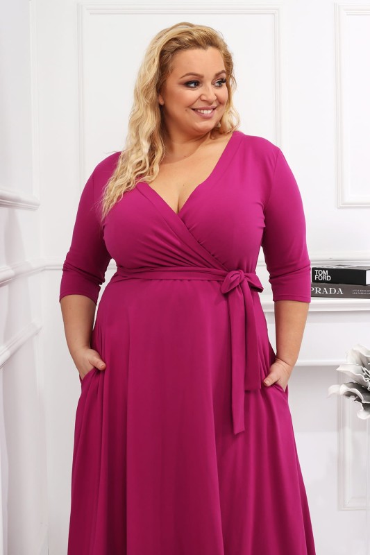 Sukienka plus size Dajos fuksja (r. 44-50)    