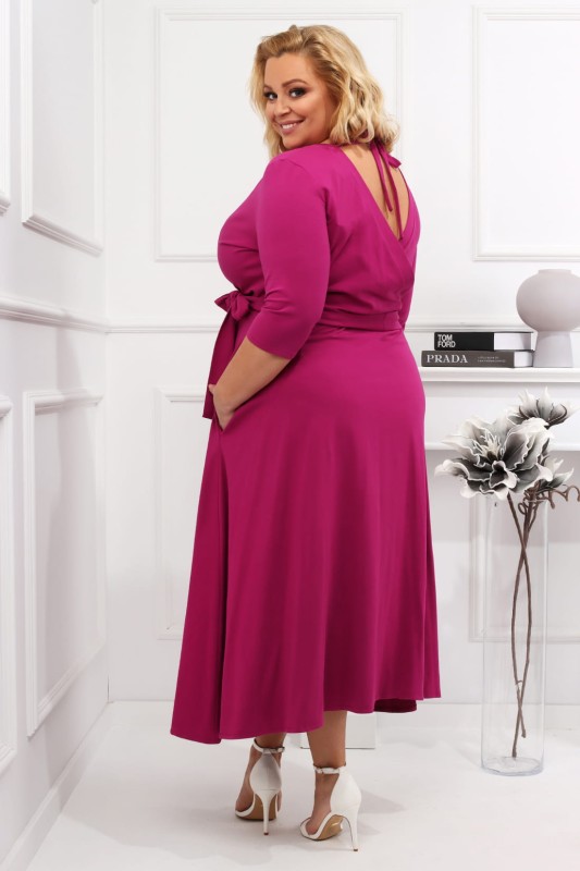 Sukienka plus size Dajos fuksja (r. 44-50)    