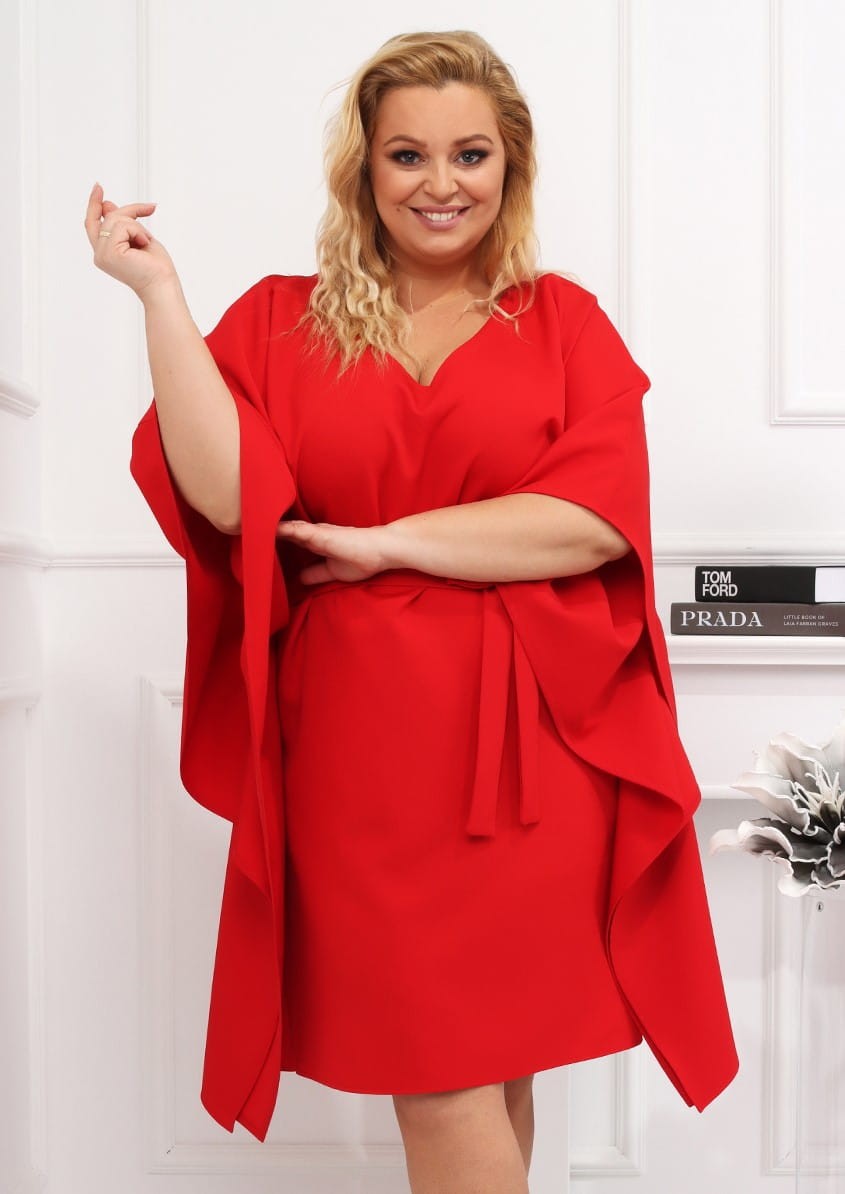 Sukienka plus size Nietoperz ( r. 44 do 60)